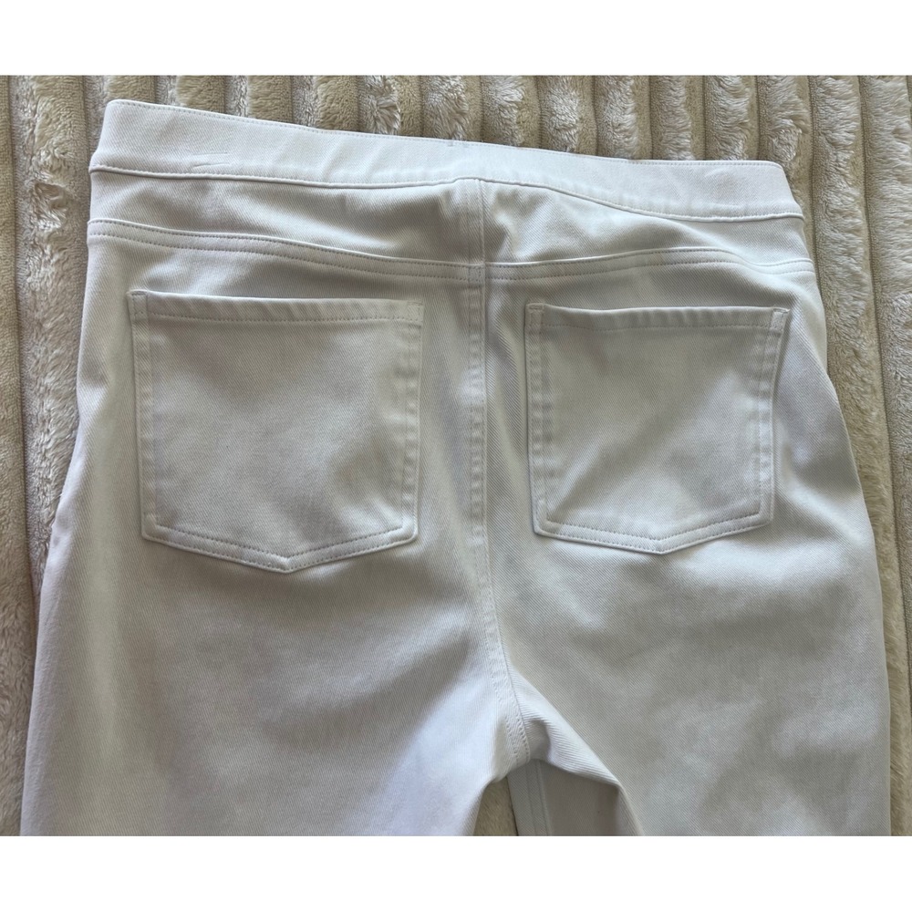Spanx Perfect‎ Cropped Leggings White EUC Size LARGE - Picture 6 of 7